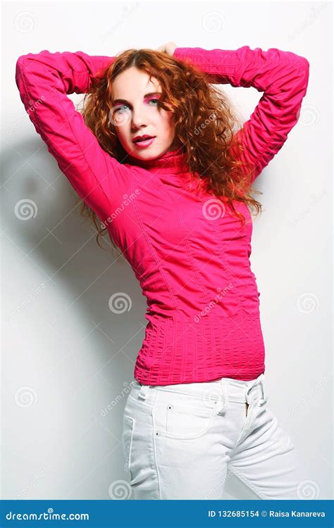 Young Fashion Model Stock Photo Image Of Cute Closeup 132685154