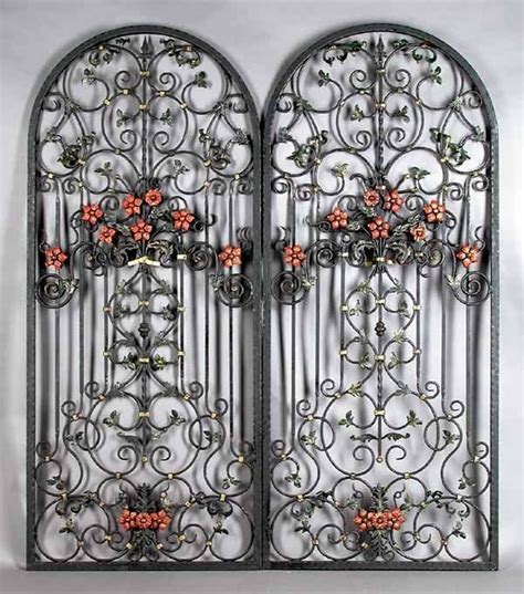 Maybe you would like to learn more about one of these? Ornate Pair Antique Wrought Iron Arched Window Guards ...