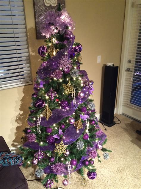 Christmas Tree Purple And Gold 9 Christmas Color Combinations Beyond