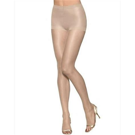 noah mason 0b376 womens silk reflections ultra sheer toeless control top pantyhose buff