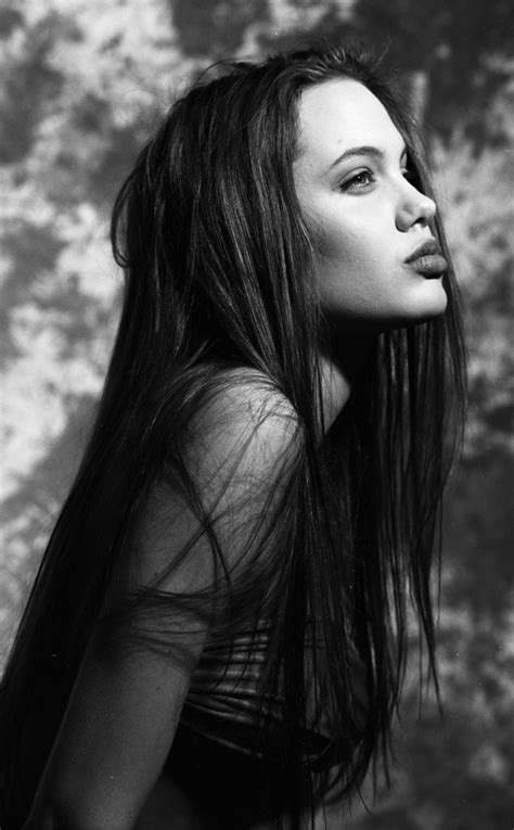 Black And White Beauty From Angelina Jolies Teenage Modeling Pics E News