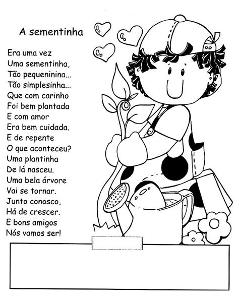 Era uma vez um pequeno agricultor que tinha uma bonita quinta na qual viviam galinhas, ovelhas, coelhos e um poquinho glutão. PATY EDUCANDO: POEMAS PARA COLORIR - MEIO AMBIENTE