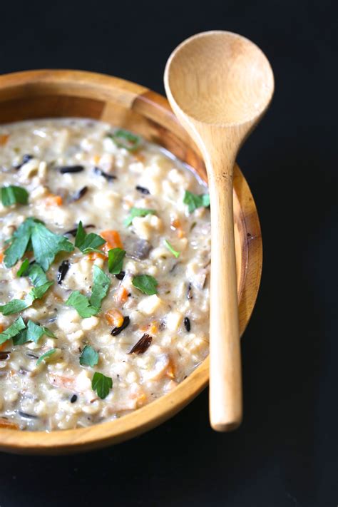 Instant Pot Dairy Free Mushroom And Wild Rice Soup