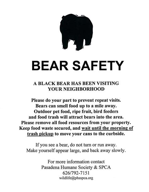 Bear Alert Chevy Chase Estates Association