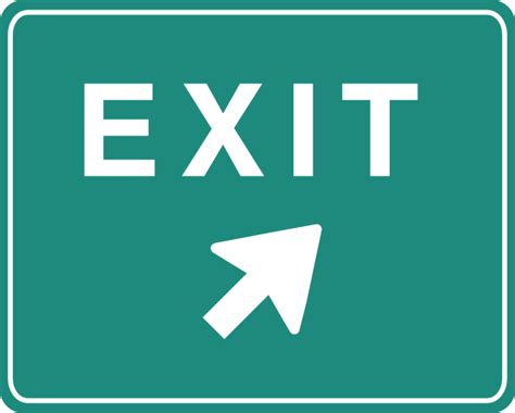 Download Plain Highway Exit Sign Clip Art at Clker.com - vector clip art online, royalty free & public domain