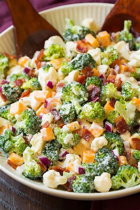Broccoli contains certain carotenoids called lutein and zeaxanthin that, in. Broccoli Salad {with Bacon, Cheese and a Creamy Dressing ...