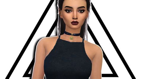 Sims 4 Create A Sim Dressed In Black Collab W Damarys Youtube
