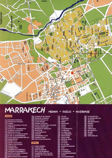 Mapas De Marrakech Marrocos Mapasblog