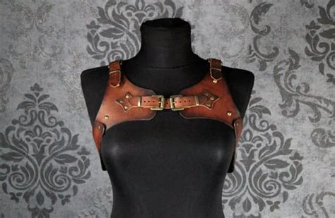 Steampunk Harness Leather Harness Unisex Harness Larp Etsy Leather