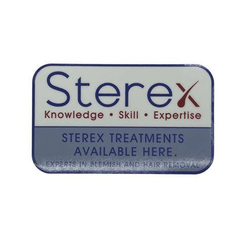 Sterex Window Sticker Sterex