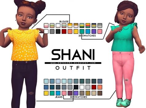 Toddler Shani Set At Onyx Sims The Sims 4 Catalog