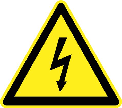 Onlinelabels Clip Art Signs Hazard Warning Electricity