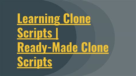 Learning Clone Scripts Ready Made Clone Scripts By Dodit Solution Issuu