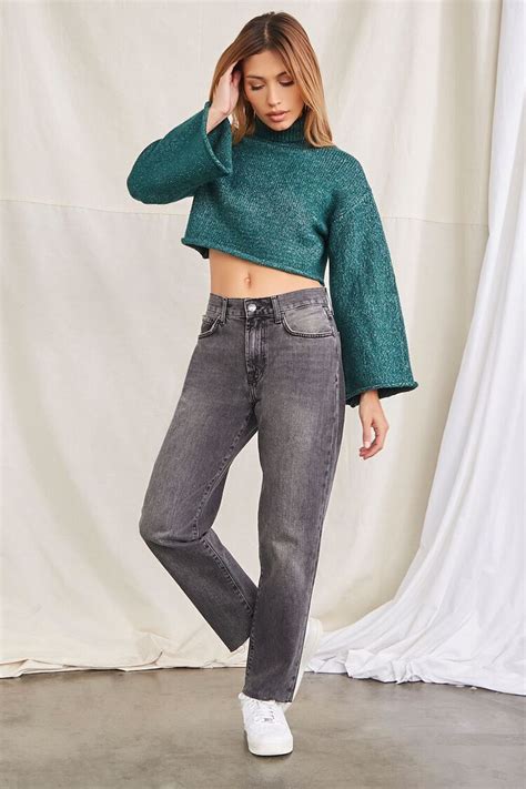 cropped turtleneck sweater