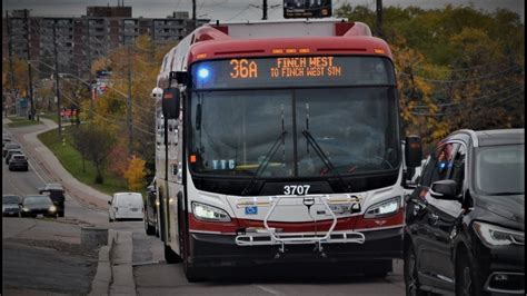 Ttc New Flyer Xe Front View Ride On Route A Finch West Youtube