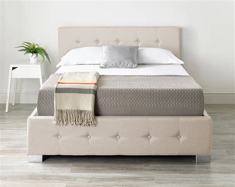 Storage Ottoman Bed Available in Grey, Black or Natural Linen Fabrics