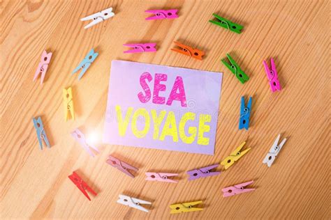 Handwriting Text Sea Voyage Concept Meaning Riding On Boat Through