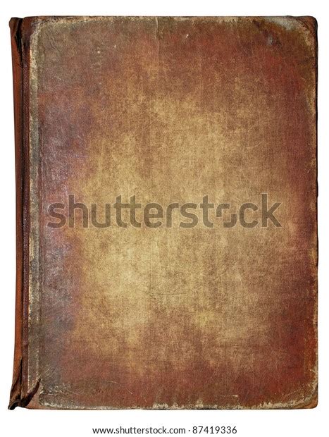 Old Book Cover Vintage Texture Isolated Stock Photo Edit Now 87419336