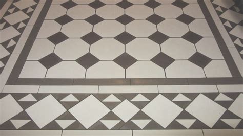 These are glazed porcelain octagons and the dot is usually glossy unless otherwise noted. Gallery of Tile Installations | Photos of Victorian Floor ...
