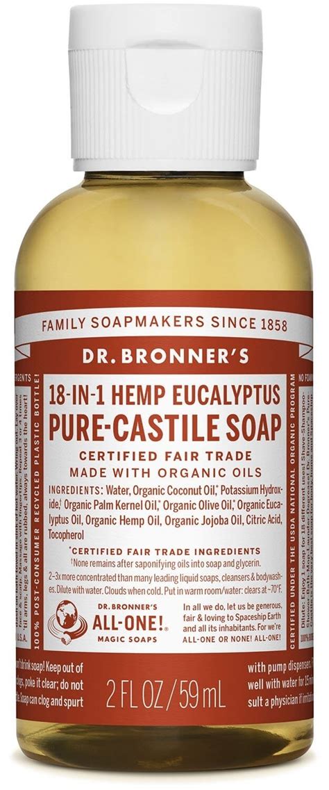 Dr Bronners Pure Castile Liquid Soap Eucalyptus 59ml