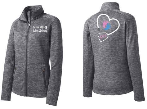 Personalized ladies nurse/doctor embroidered full zip jacket, lpn, cna, rn. Labor and Delivery Jacket Labor and Delivery Nurse ...