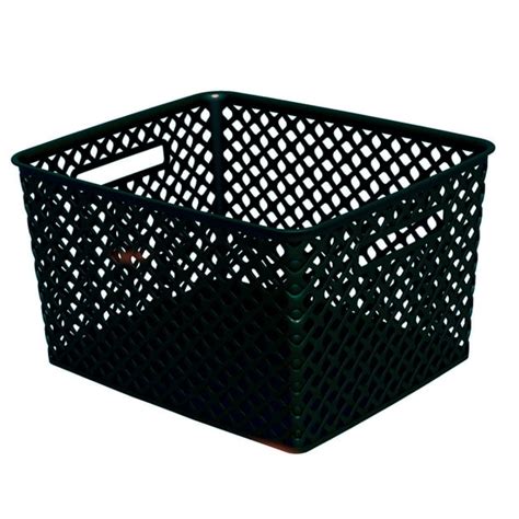 Mainstays Large Decorative Basket Black