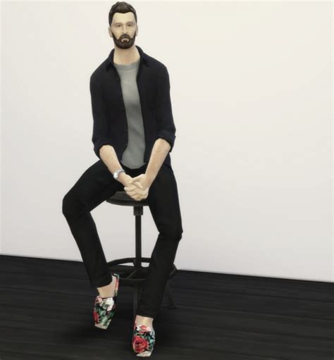 Male Sitting Poses Sims 4 Images And Photos Finder