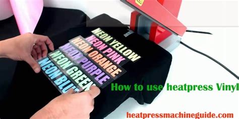 How To Use Heat Press Vinyl