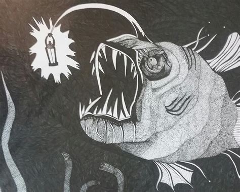 Anglerfish Drawing At Explore Collection Of