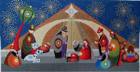 The search of embroidery patterns, cross. Nativity | Nativity, Tapestry, Mid century modern art
