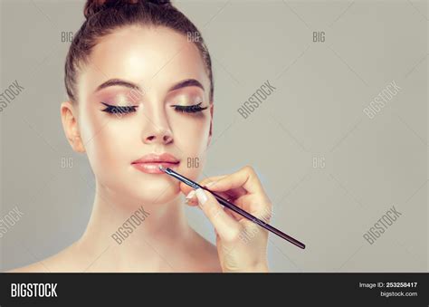 Makeup Artist Applies Image And Photo Free Trial Bigstock