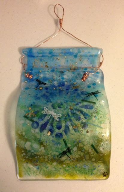 Fused Glass Garden Art Elegant Fused Glass By Karen