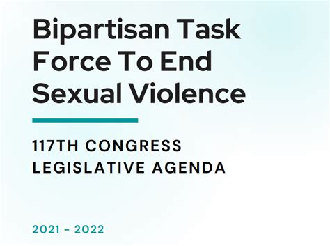 Bipartisan Task Force To End Sexual Violence Unveils Legislative Agenda