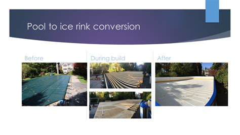 Pool To Ice Rink Conversion Center Ice Rinks