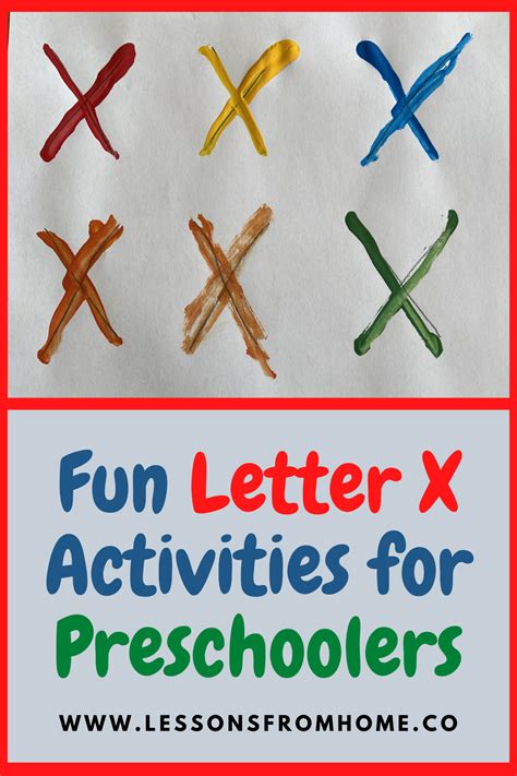 Simple and Fun Letter X Activities for Preschoolers in 2020  Letter