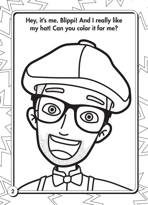 Printable Blippi Coloring Pages Printable Word Searches