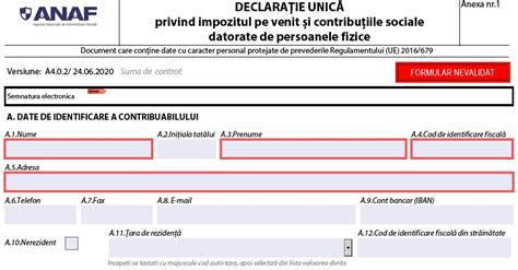 Model Declaratia 100 Completata - asdgfsd