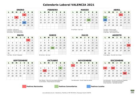 Calendario Laboral 2022 Excel Valencia Calendario Ottobre