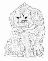 Rancor Drawing Star Jabba Jeff Cute Confer Coloring Wars Pages Ink Keeper Mightyjabba Hutt Drawings Leia Hut Getdrawings Rob Lil sketch template