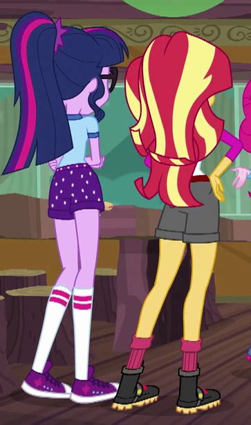 1429812 Safe Screencap Sci Twi Sunset Shimmer Twilight Sparkle