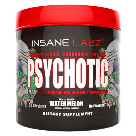 Insane Labz Psychotic Pre Workout 35 Servings High Stim Formula — Best Price Nutrition