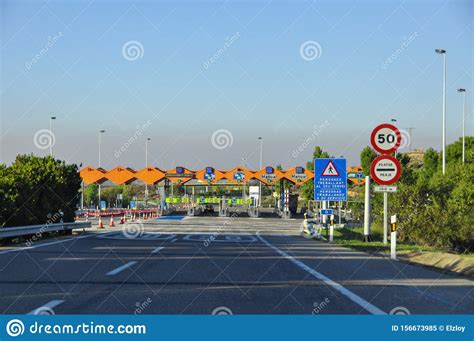 Toll Road Check Point In Spain Editorial Image Image Of Eurupean