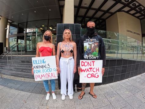 Onlyfans Activist Vegan Booty Protests Topless After Trial For Prior