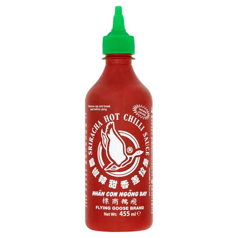 Flying Goose Brand Sriracha Hot Chilli Sauce 455ml Bbq Chilli And Marinades Iceland Foods