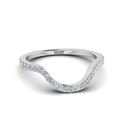 Find her dream contour wedding bands with diamonds, salt and pepper diamonds. Women Diamond Curved Custom Wedding Band In 950 Platinum ...
