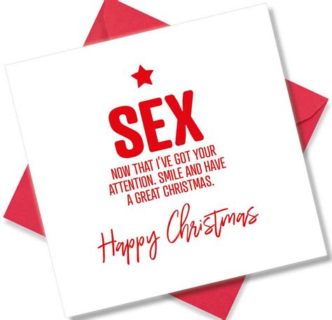 Rude Christmas Card Sex Now That Ive Got Your Attention