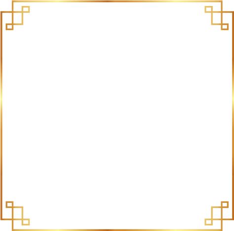 frame border gold chinese asian ftestickers simple gold frame png 1024x1024 png download