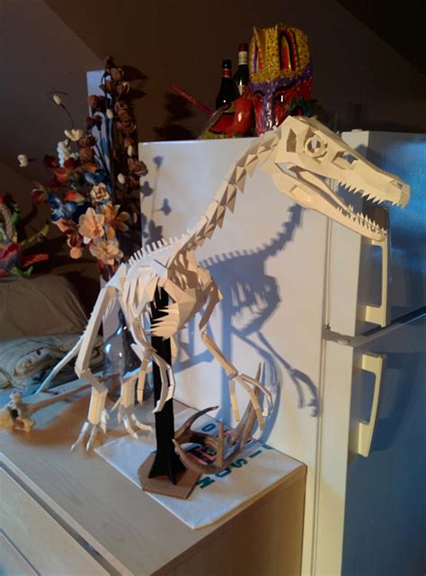 Velociraptor Skeleton Papercraft By Gedelgo On Deviantart