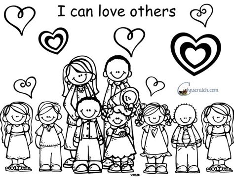 Love One Another Coloring Pages  Coloring Home