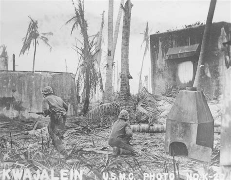 Photo Us Marines Kwajalein Marshall Islands Jan Feb 1944 World